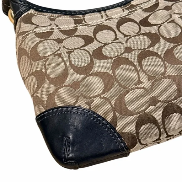 Coach Vintage Signature C Brown Tan Bleecker Hobo Bag - Picture 12 of 16